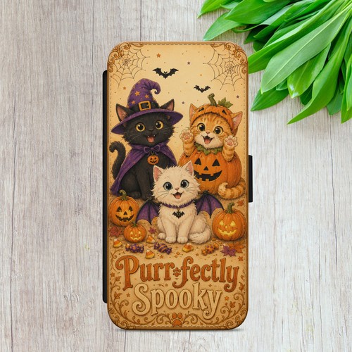 Halloween cats flip - case, for