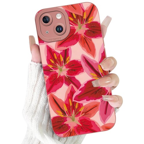Cute flower print phone case - print,