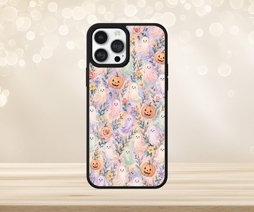 Ghost pattern floral - pattern, pumpkins