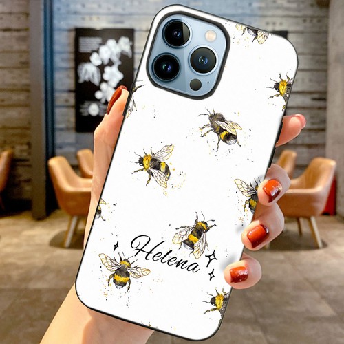 Flower bee personalised case - flower/bee,