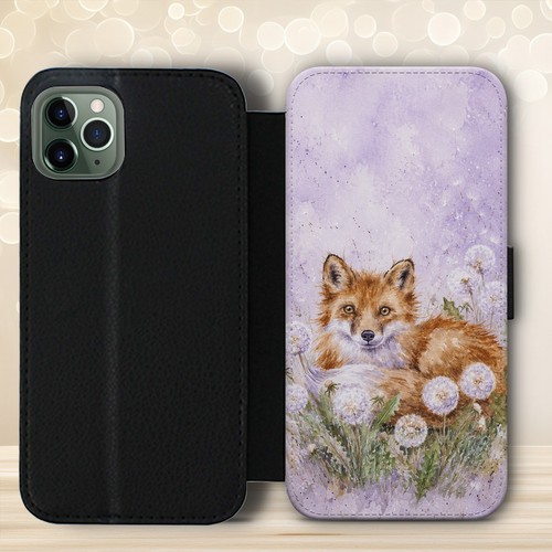 Fox print phone case wallet - ,