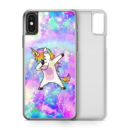 Rainbow unicorn phone case - rainbow,