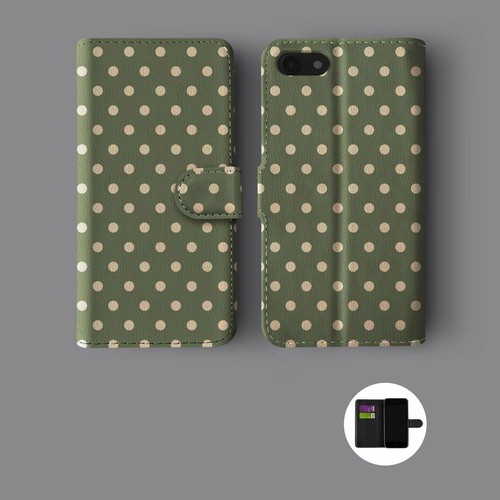 Floral shabby chic polka - polka, dot
