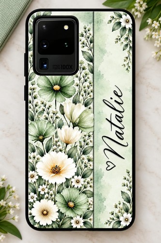 Personalised floral name - personalised, phone