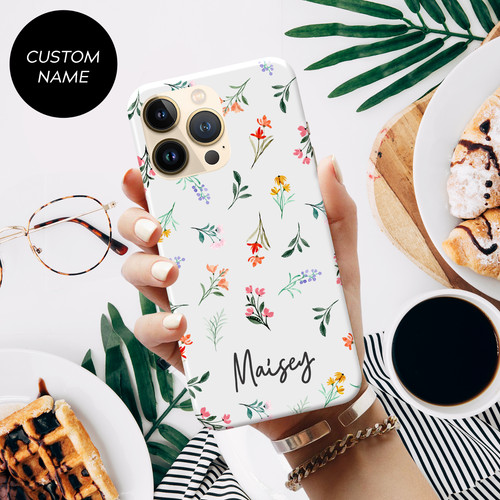 Personalised floral phone - personalised,