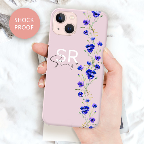 Personalised phone case floral - phone,