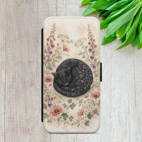 Black cat flip - black,
