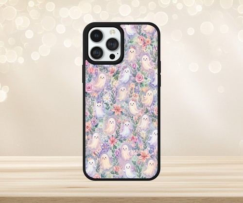 Ghost pattern floral pumpkins - floral,
