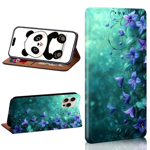 Vintage floral art - art, leather