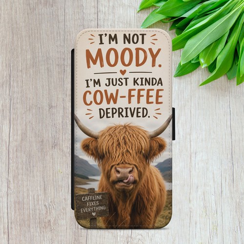 Cow quote flip case - flip,